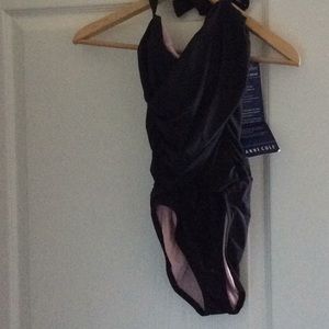 Black slimming bathing suit